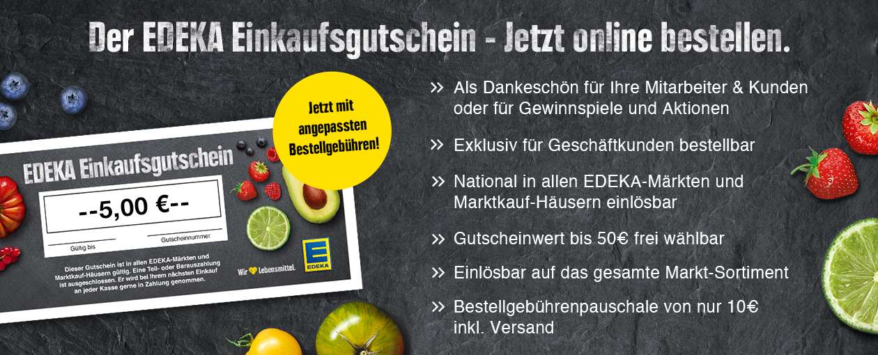 EDEKA B2B Gutscheinshop - Einkaufsgutscheine online bestellen
